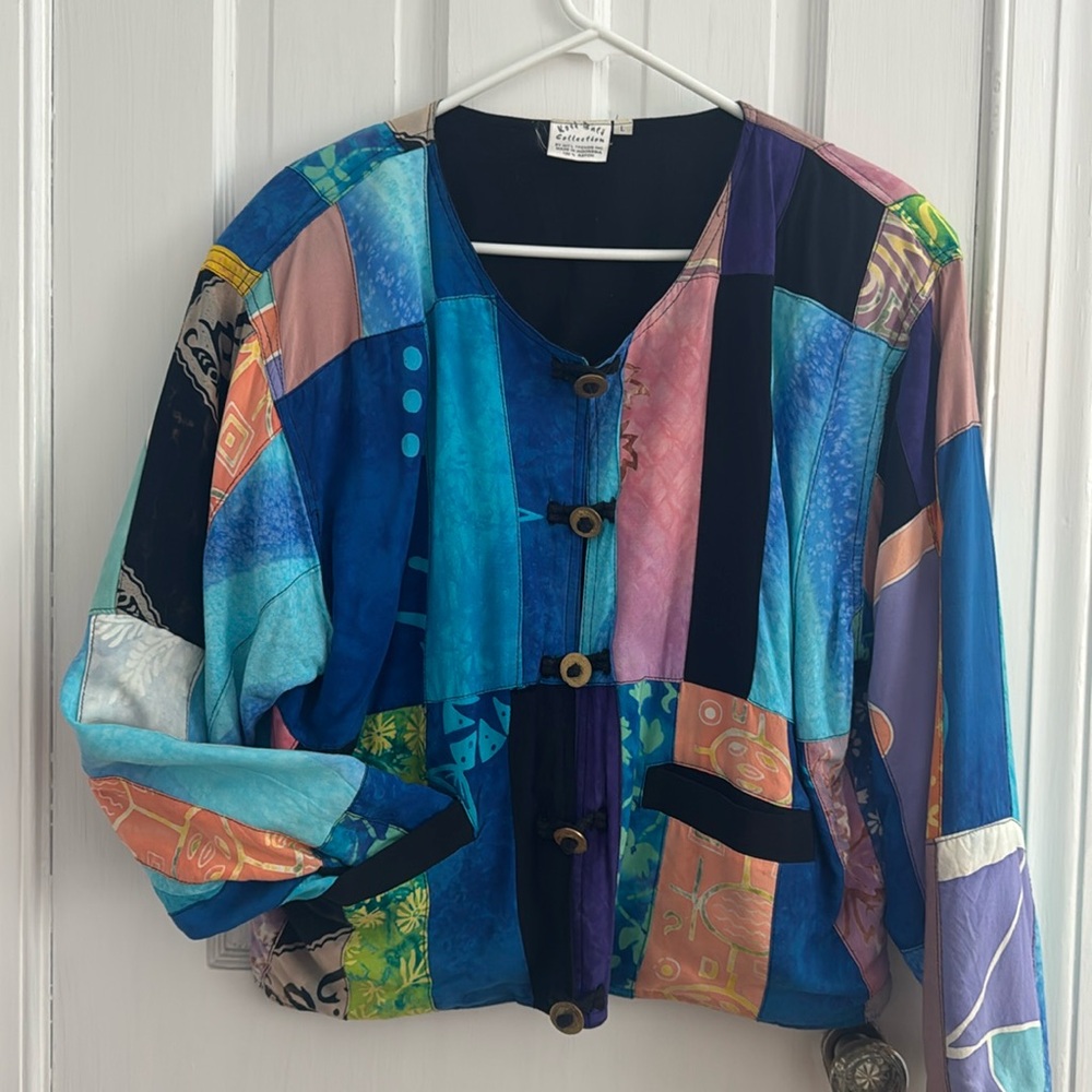Colorful Patchwork Shacket - image 1